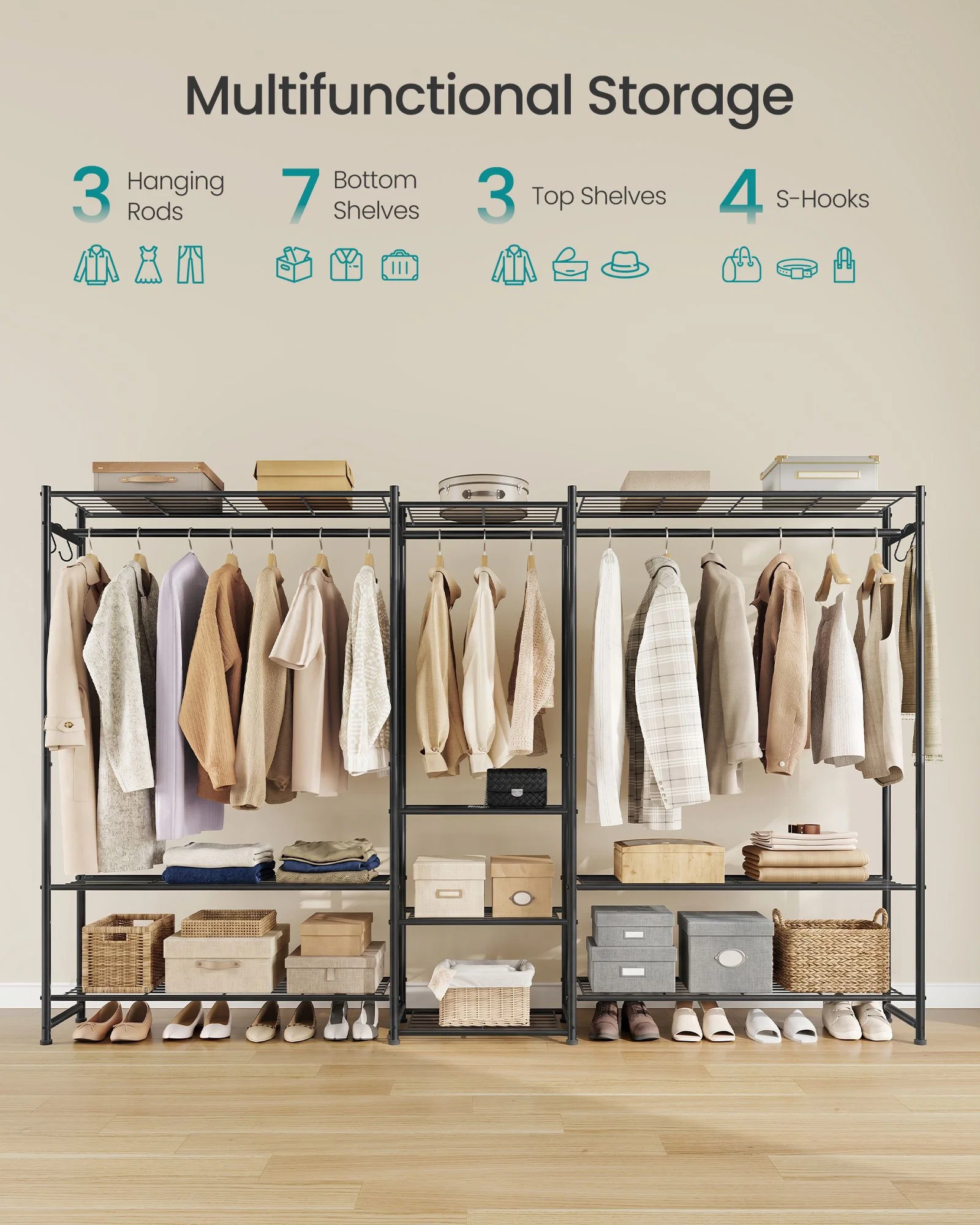 Specialty SONGMICS SONGMICS Portable Closet Wardrobe Flexible
