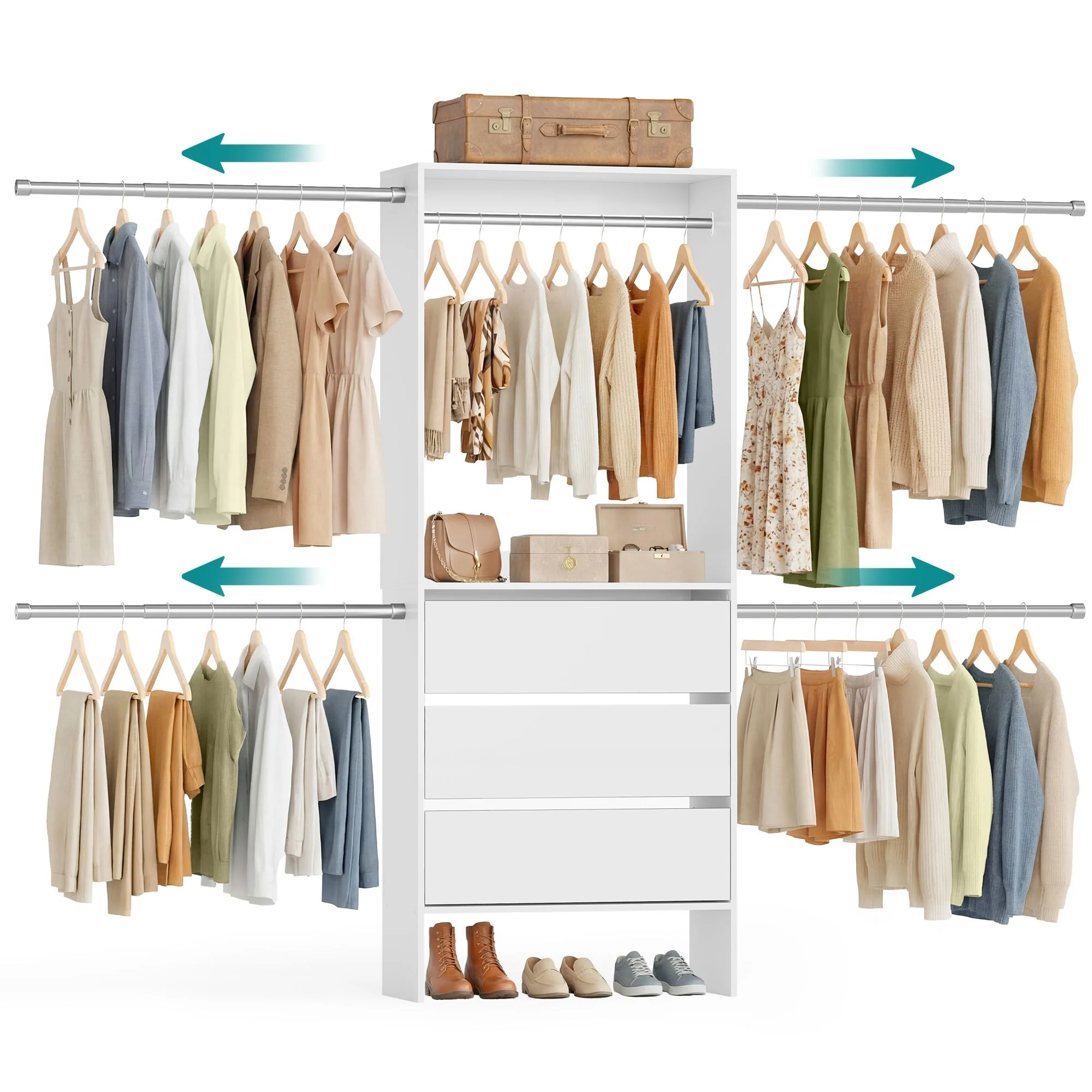 Recyclable SONGMICS SONGMICS CUSTOS Collection – Closet System User-Friendly