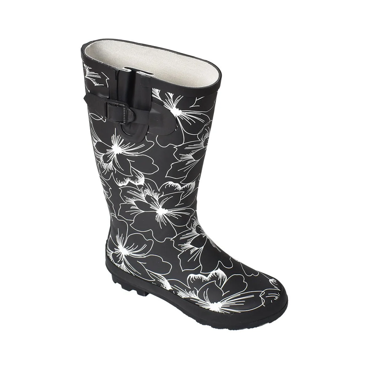 Premium Material Ladies Rubber Hi Boots-black Specialty