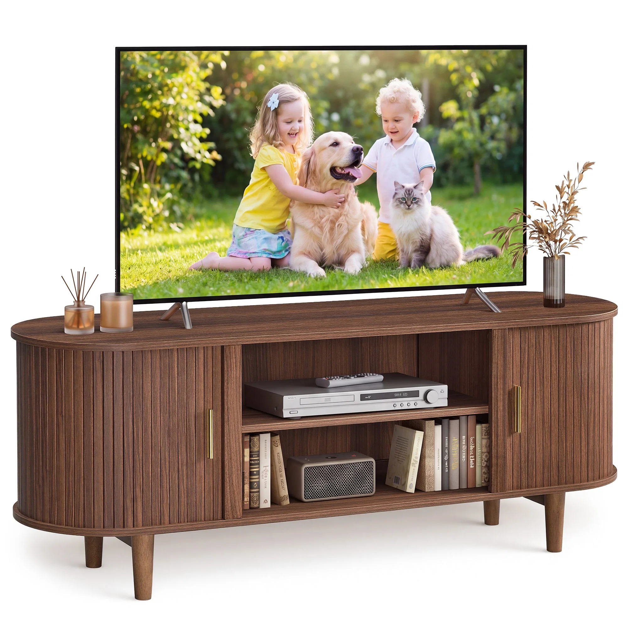 Responsible VASAGLE VASAGLE TV Stand for 65-Inch T Comfortable