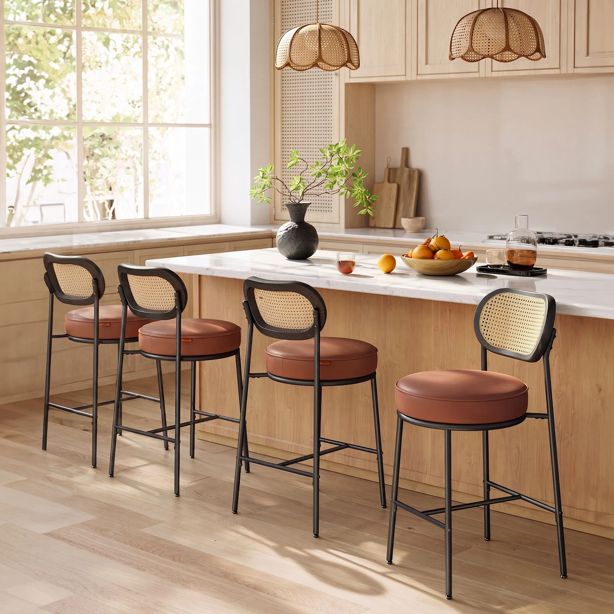 Fine VASAGLE VASAGLE Bar Stools Set of 4 Prestigious