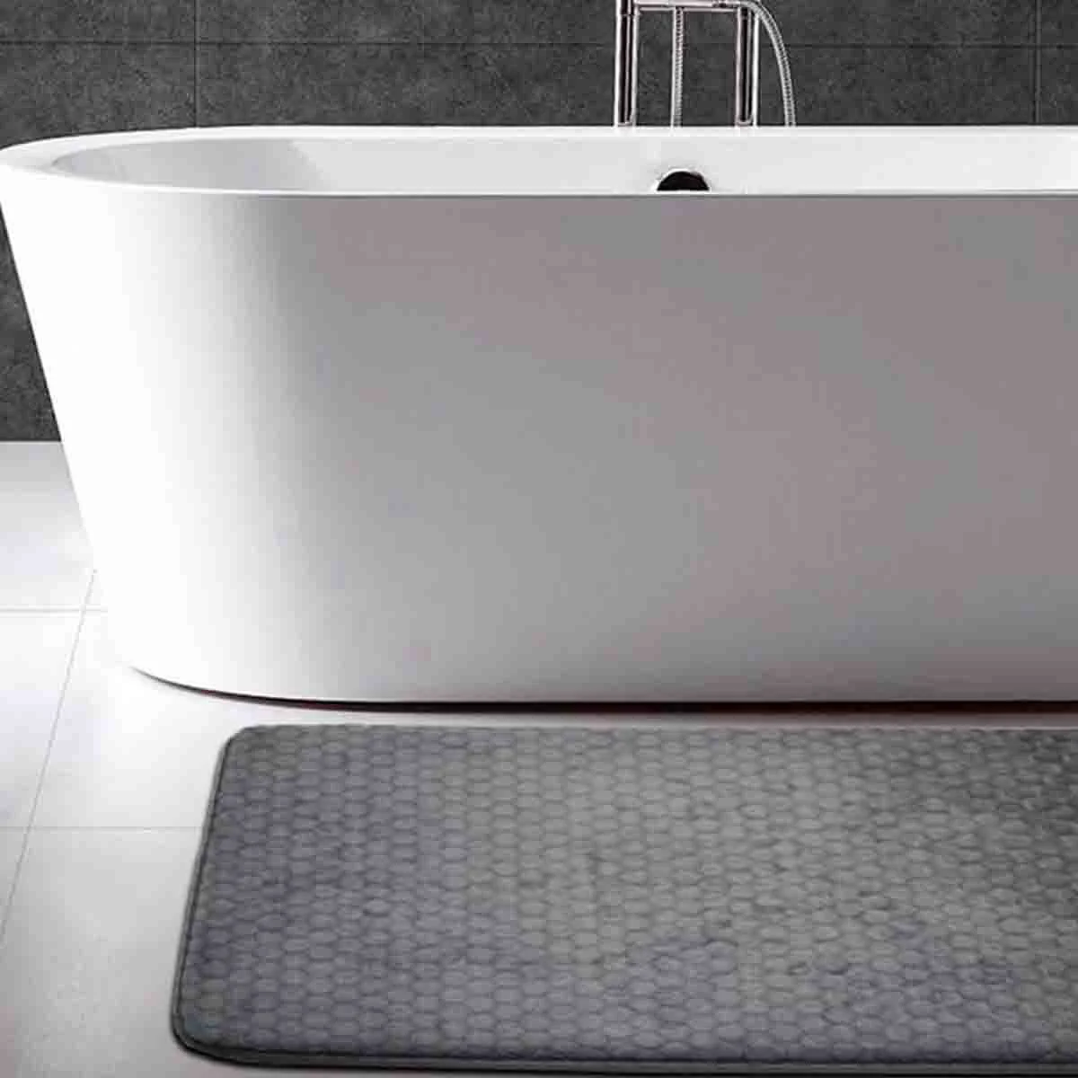 Elegant Adrien Lewis Memory foam honeycomb bath mat Proven