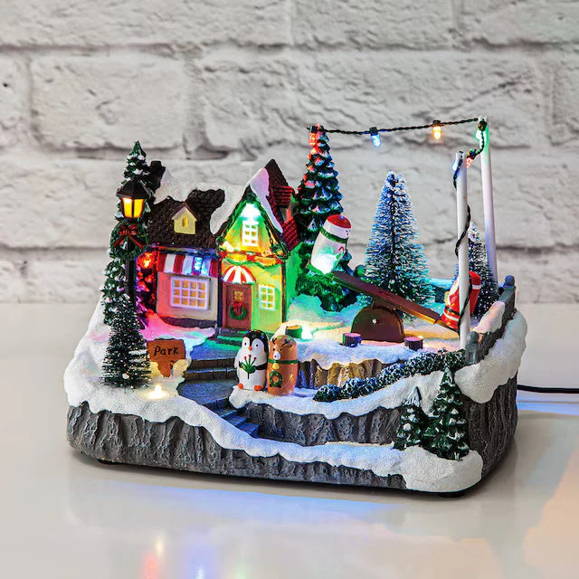 Authentic CHRISTMAS ORNAMENT LED MUSIC BOX N4GH02M Detailed