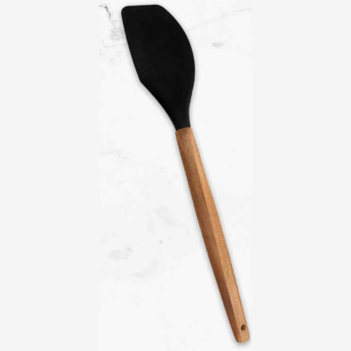 Enhanced Massimo Silicone Spatula With acacia Handle Certified
