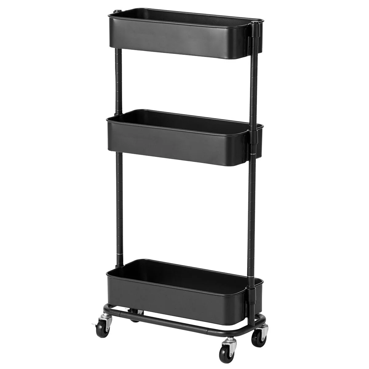 Fine Crafted STEEL WAGON TROLLEY 3 SLIM BK Consistent