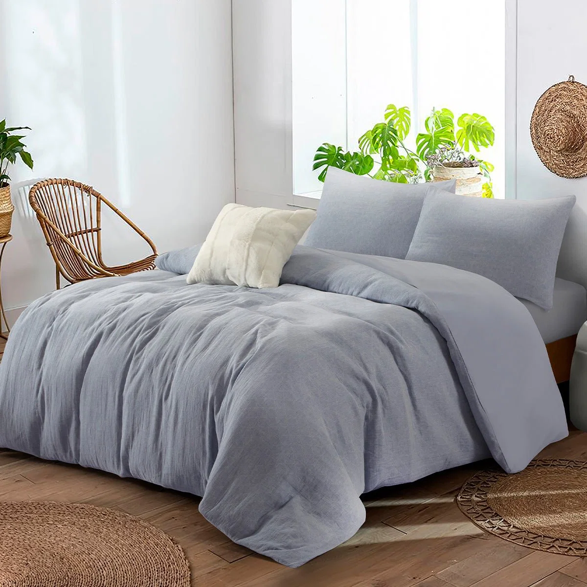 User-Friendly Lauren Taylor – ZARAH 4PCS Jacquard Duvet Cover Set Selected