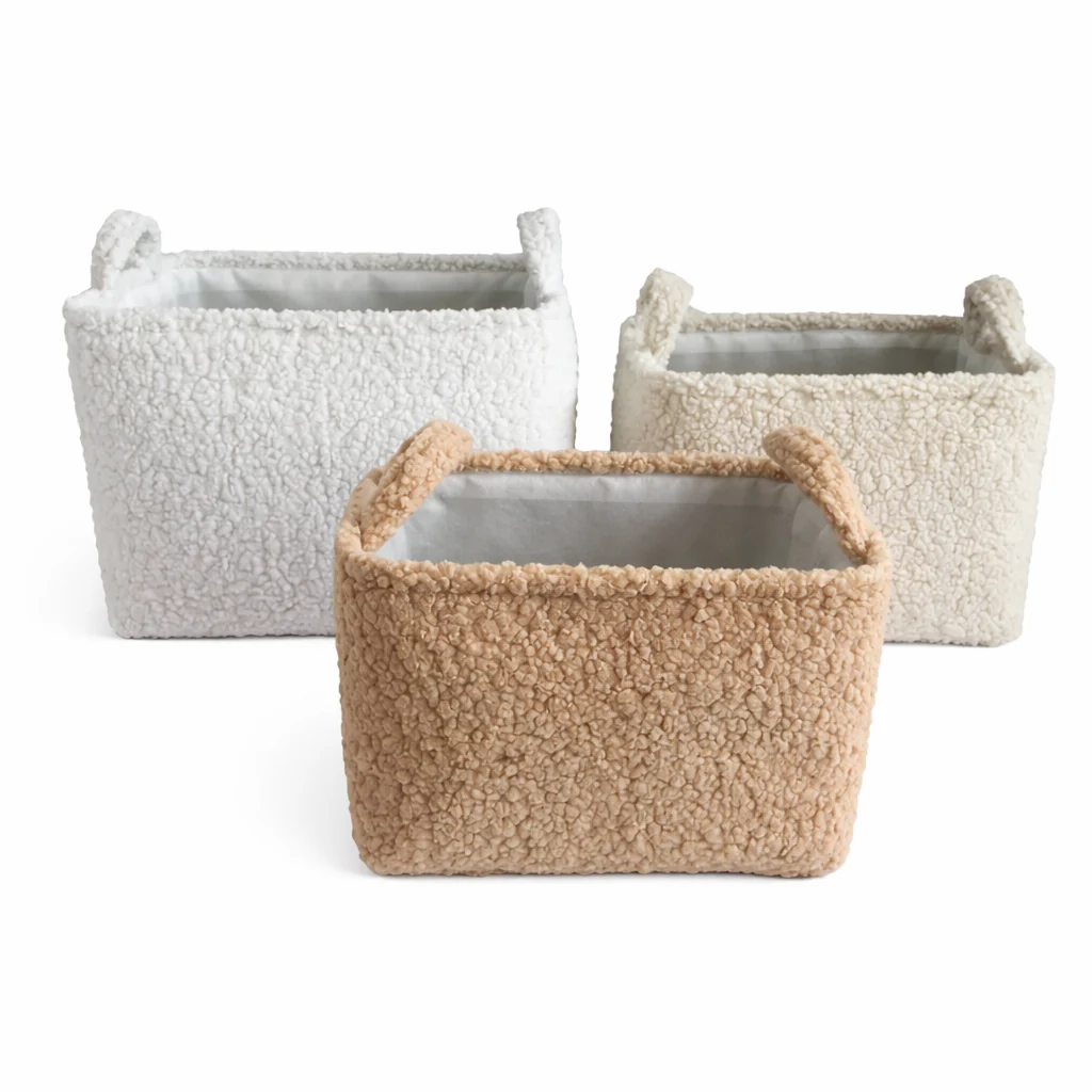 Original Lauren Taylor-Boucle Rectangular Basket 36cm L x 26cm Lx25cm H Trusted
