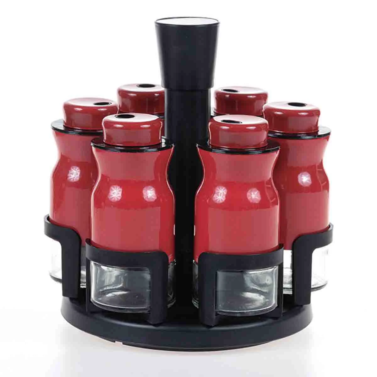 Innovative A LA CUISINE – set of 6 spice jars with stand 125ml Functional