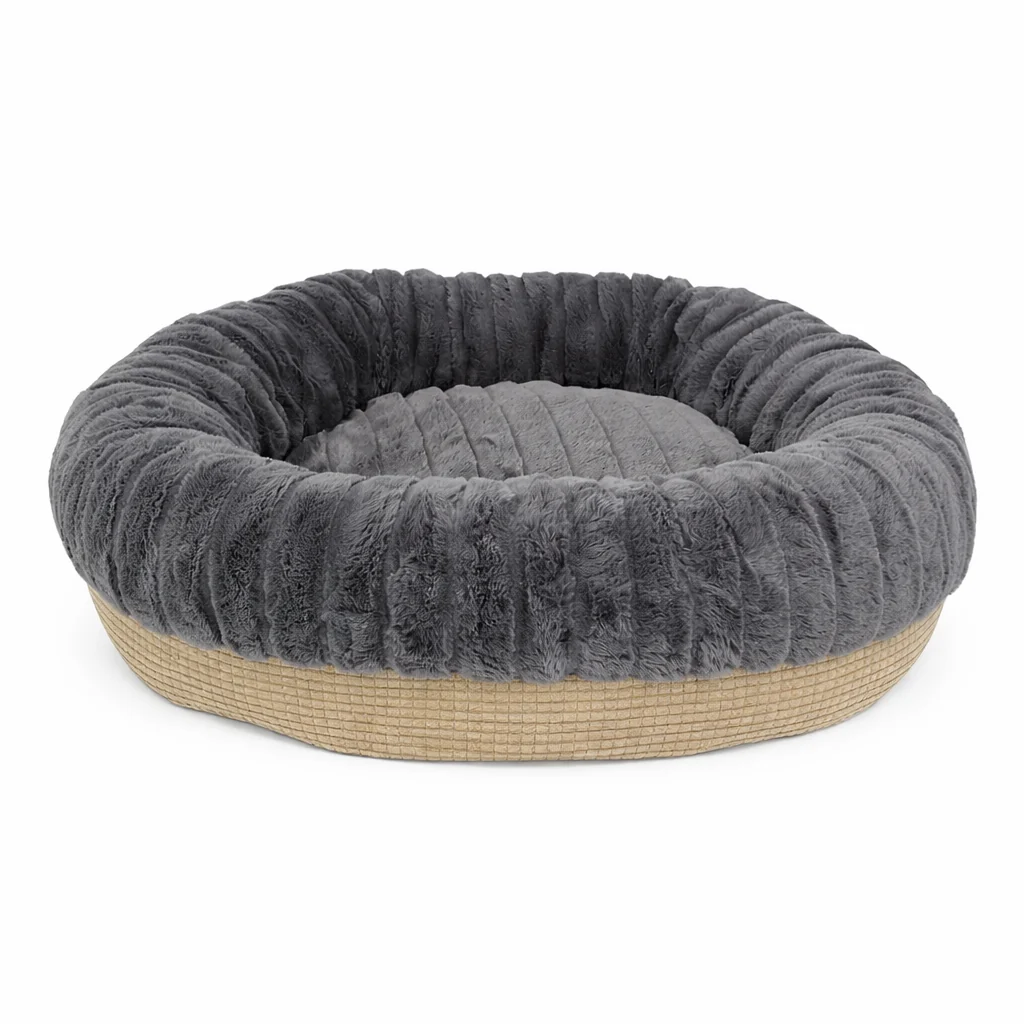 Lightweight Paws And Whiskers – Round Pet Bed 60X20 cm Stylish