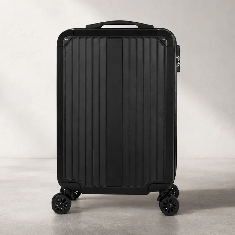 Reusable Voyagequest – Abs Luggage With 4 Wheels And 2 Handles black Enhanced