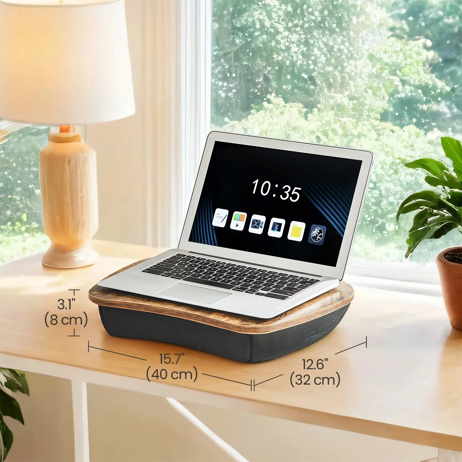 Minimalist SONGMICS Laptop bed tray desk with handle for sofa and bedroom Elite