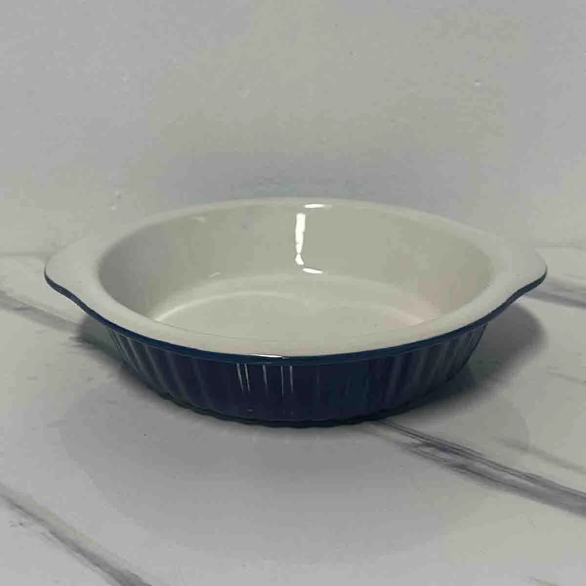 Natural A La Cuisine – Blue Baking Dish Detailed