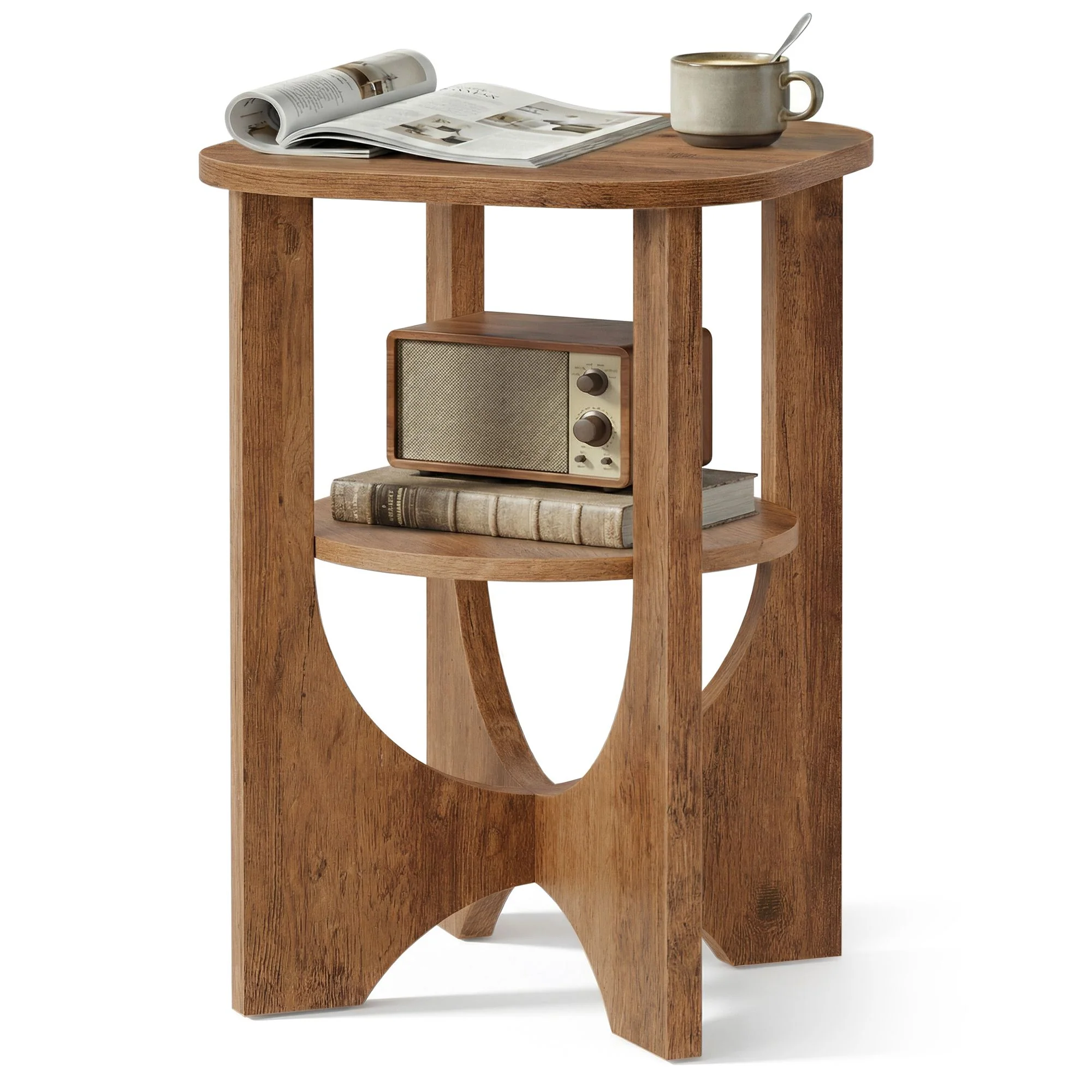 High-Quality VASAGLE Small side table with lower shelf for bedroom or living room Powerful
