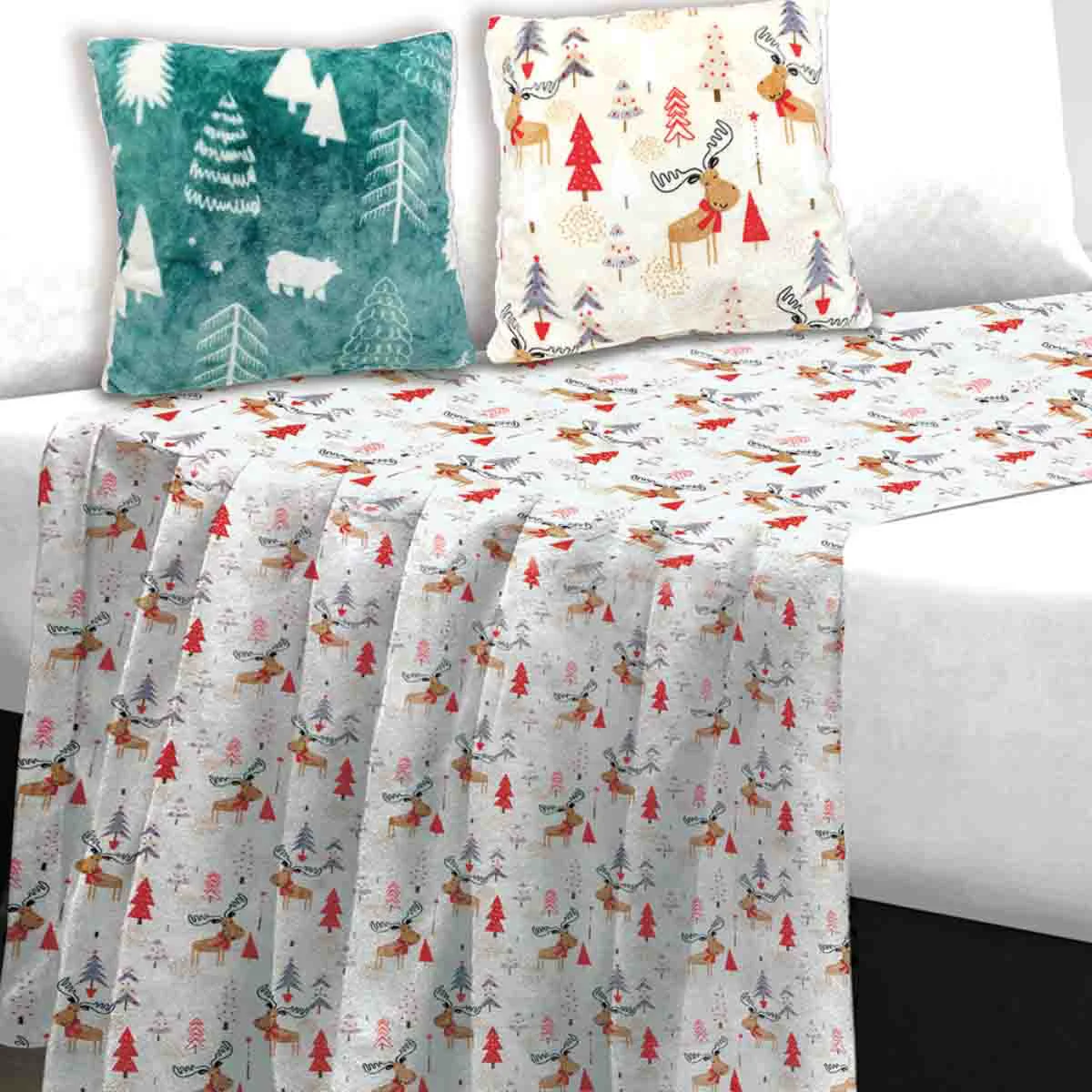 Exceptional Yuletide Forest-assorted-90×90-blanket Green