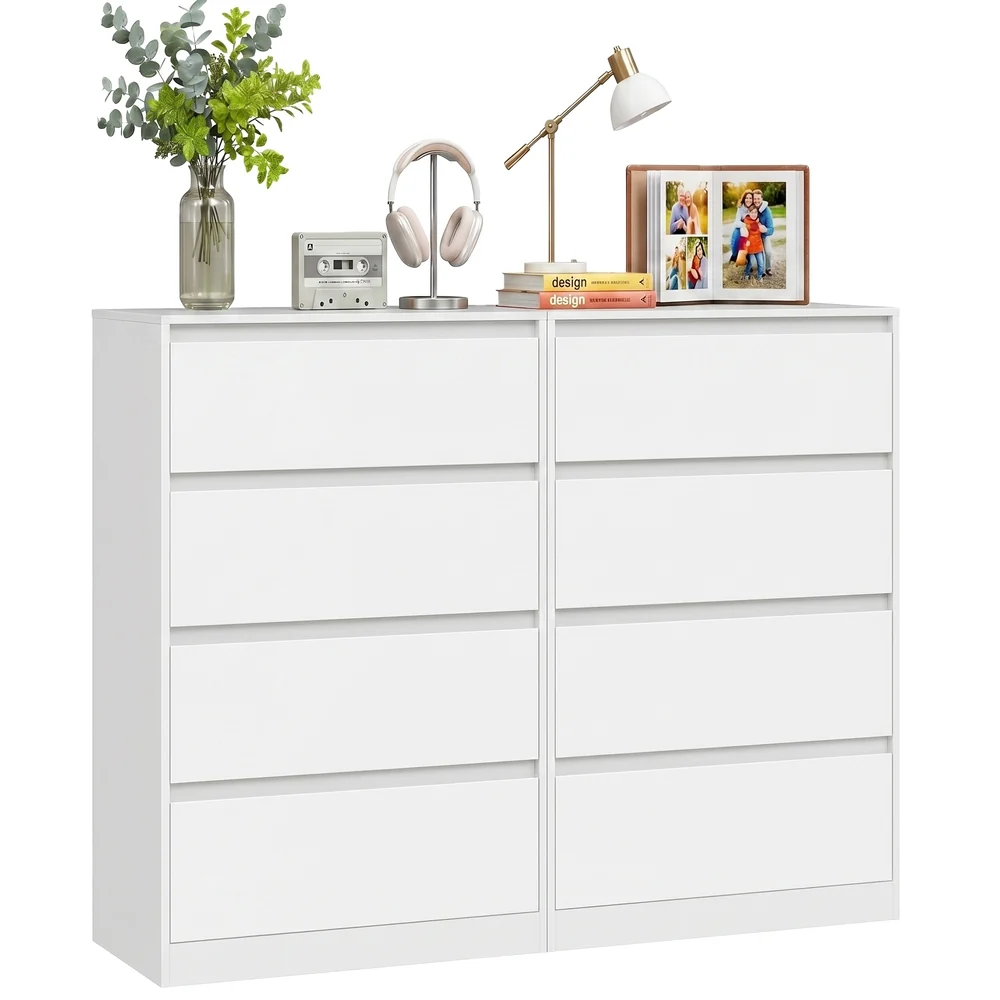Consistent VASAGLE Kailyn Collection – 4-Drawer Dresser for Bedroom Chest of Drawers Storage Tower Unit Safe