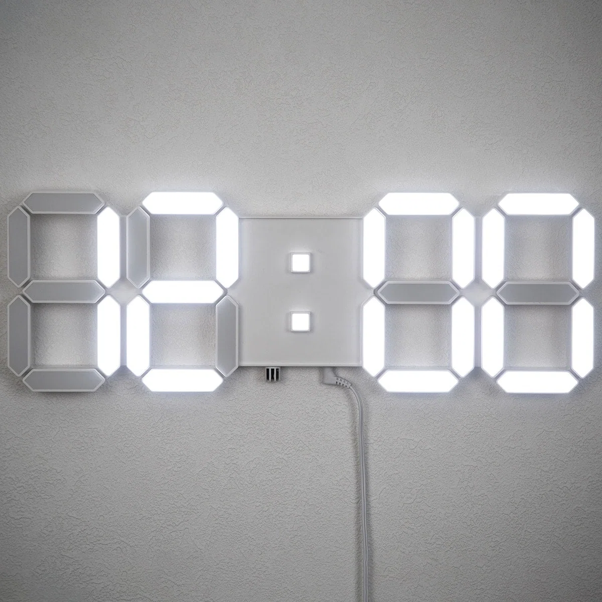 Crafted 3D LED WALL CLOCK WITH REMOTE CONTROL S662DJ User-Friendly