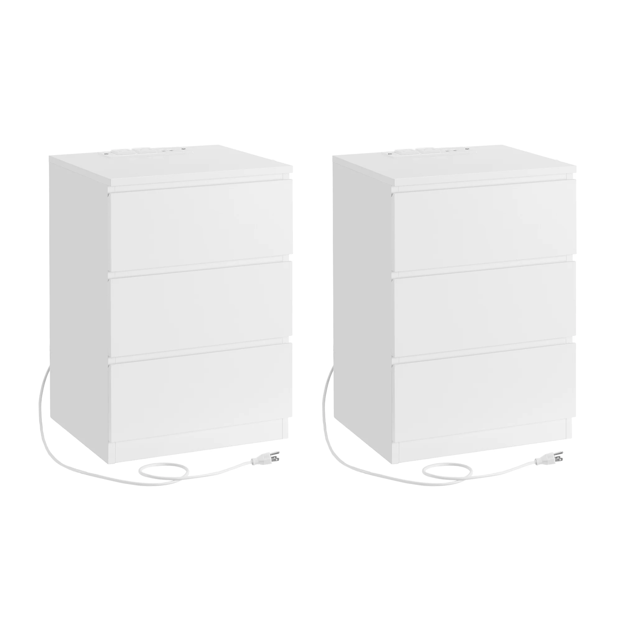 Carefully Designed VASAGLE VASAGLE Nightstands with Charging Station Set of 2 Premium