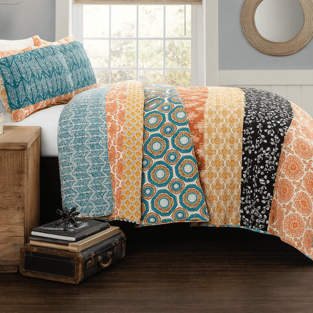 Practical 3 PCS Cotton Quilt Set BOHEMIAN Enhanced