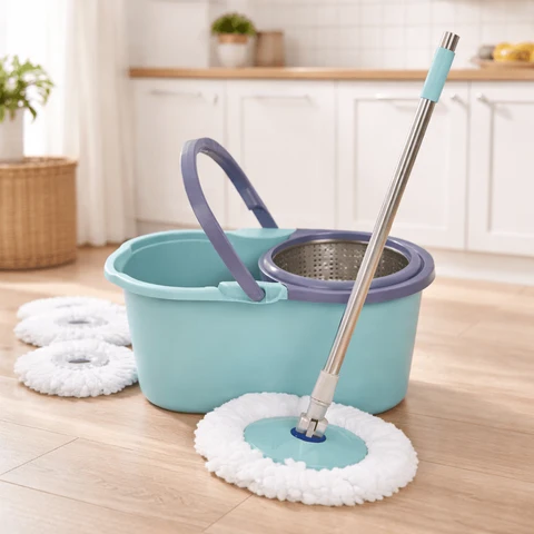 Smooth 360 Degree Foot Pedal Spin Mop 8L Efficient