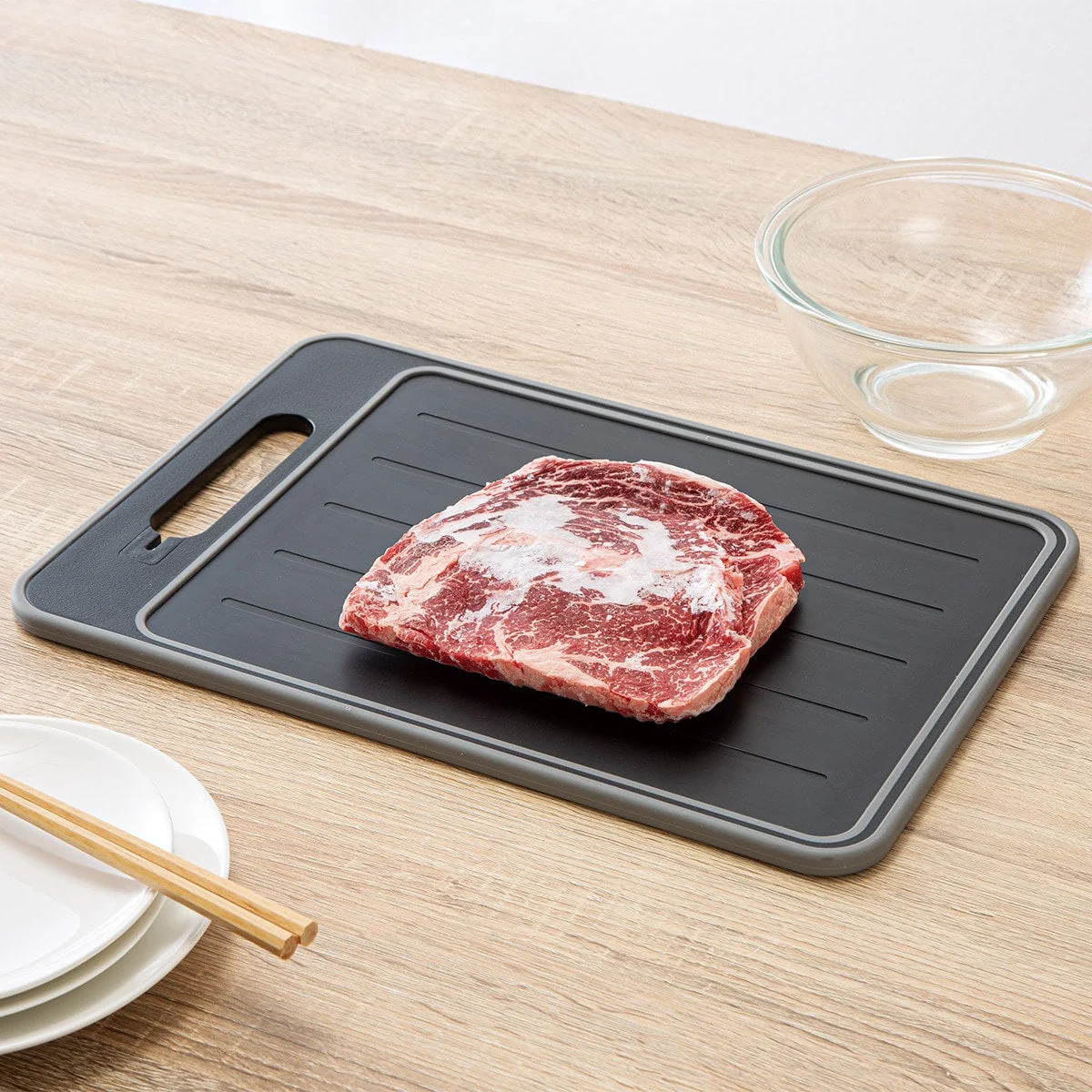 Exceptional CUTTING BOARD WITH DEFROSTING PLATE L KY023 Reusable