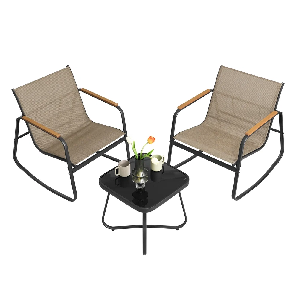 Sophisticated SONGMICS 3-Piece Patio Furniture Set Durable