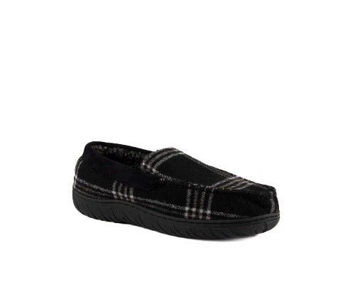 High-Grade Plaid Memory Foam Moccasin Slippers Pure