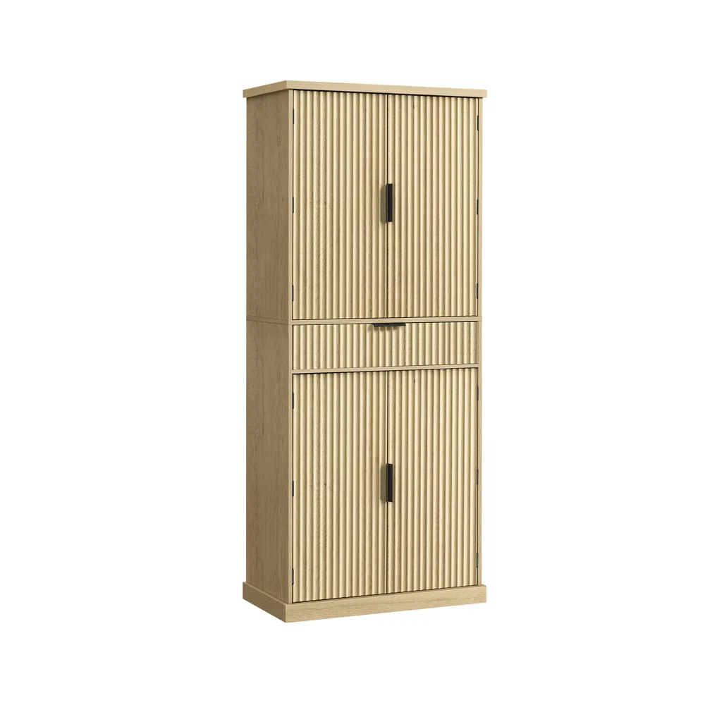 Green VASAGLE Maxe Collection – Pantry Cabinet with Drawer High-Quality