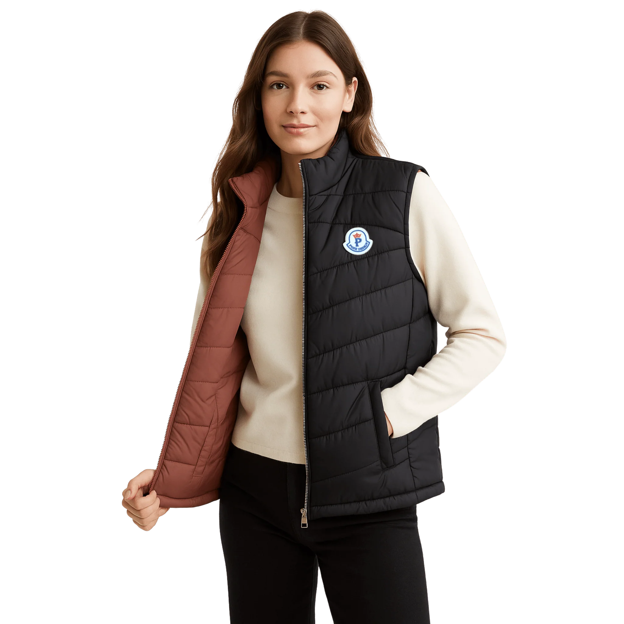 Consistent Reversible Quilted Vest Solid