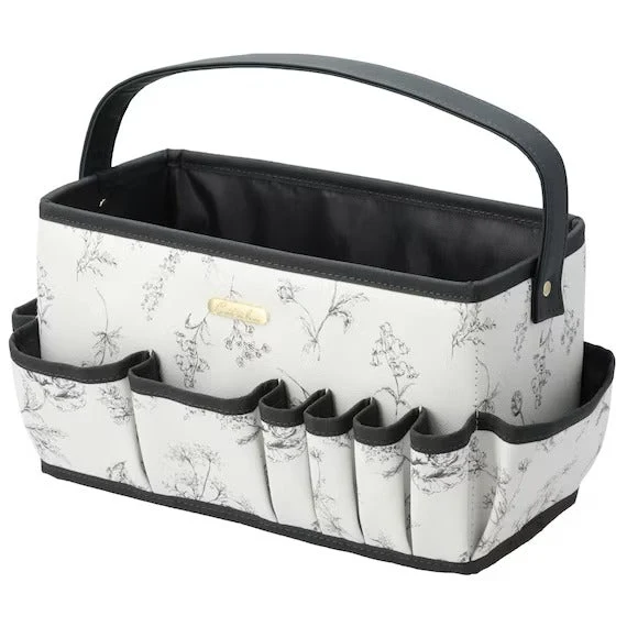 Contemporary COSMETIC CARRY BW FLOWER LINE L NT-2205 Functional