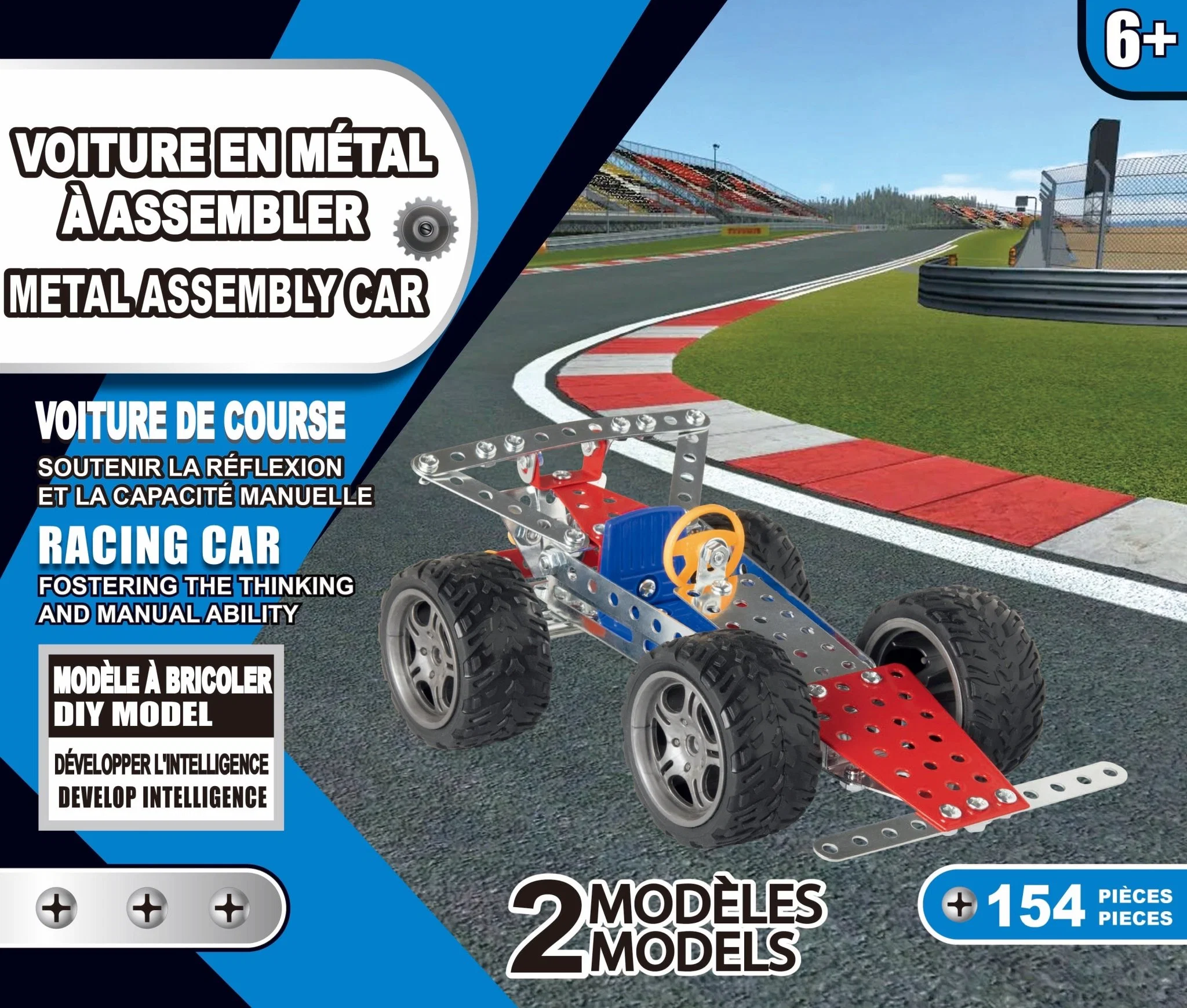 Long-Lasting DIY 154PCS METAL ASSEMBLY CAR Prestigious