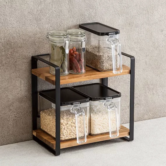 Innovative FOLDABLE ACACIA SEASONING RACK SY02 Minimalist