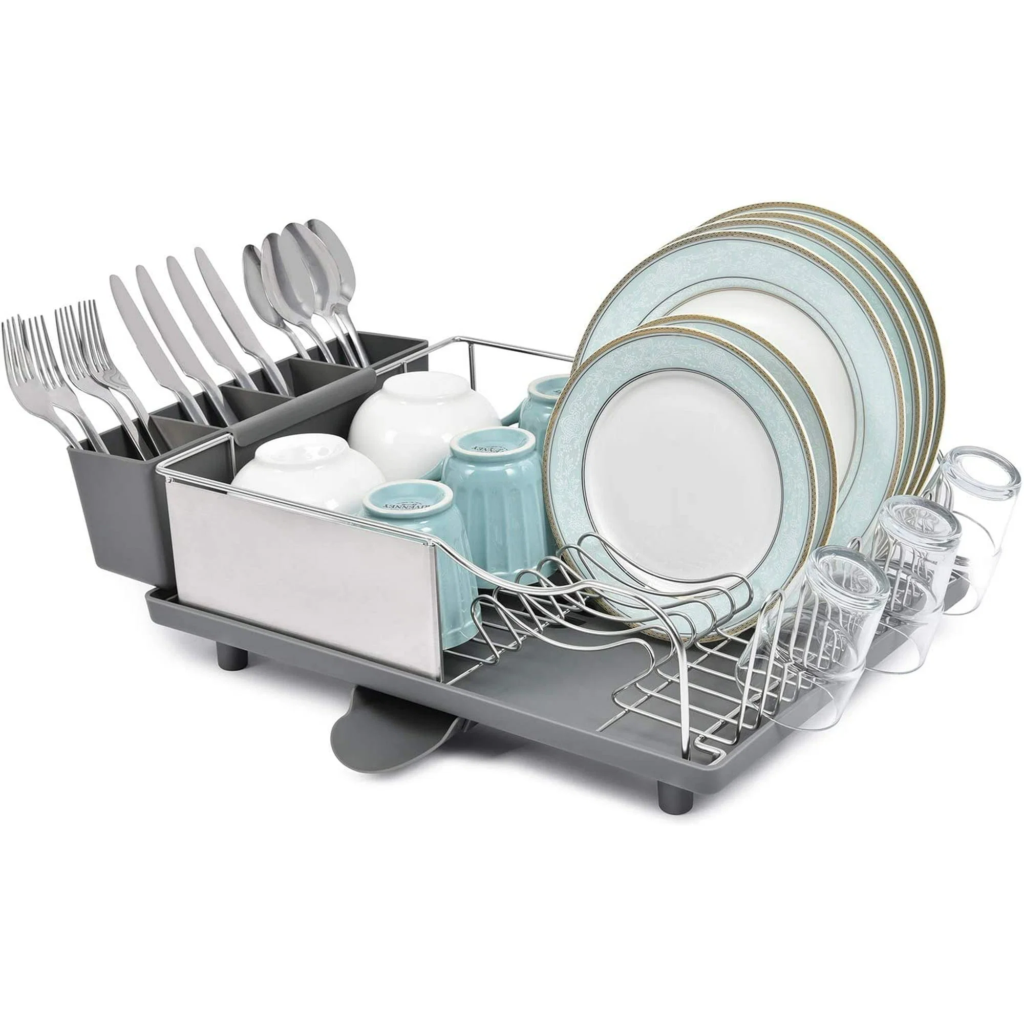 Prestigious Kingrack Dish Rack 304 Stainless Steel Dish Drying Rack Dish Drainer for Large Capacity WK130895-G Expertly Made