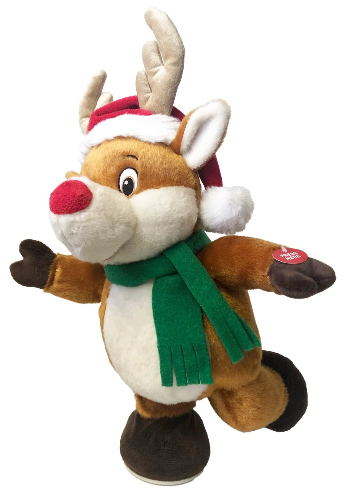 First-Class Animated Spinning Singing Reindeer Modern