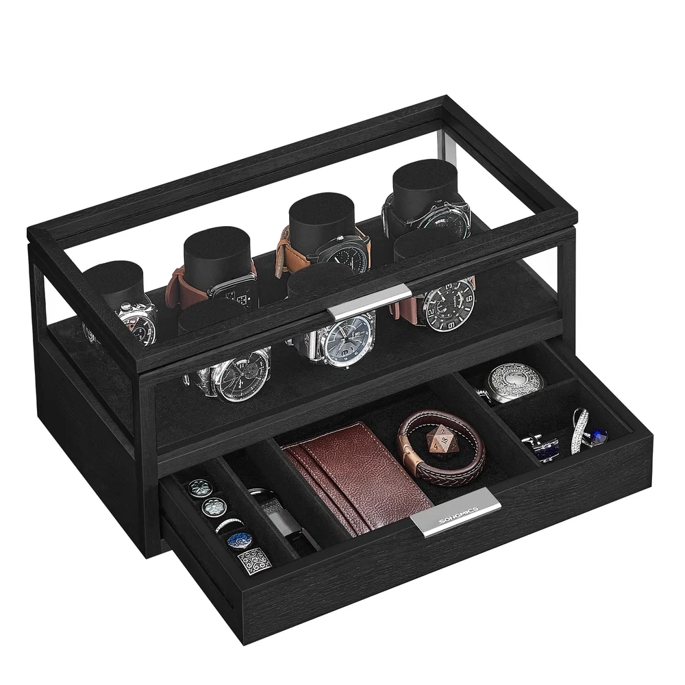 Practical SONGMICS 2-Tier Watch Case Relaxed