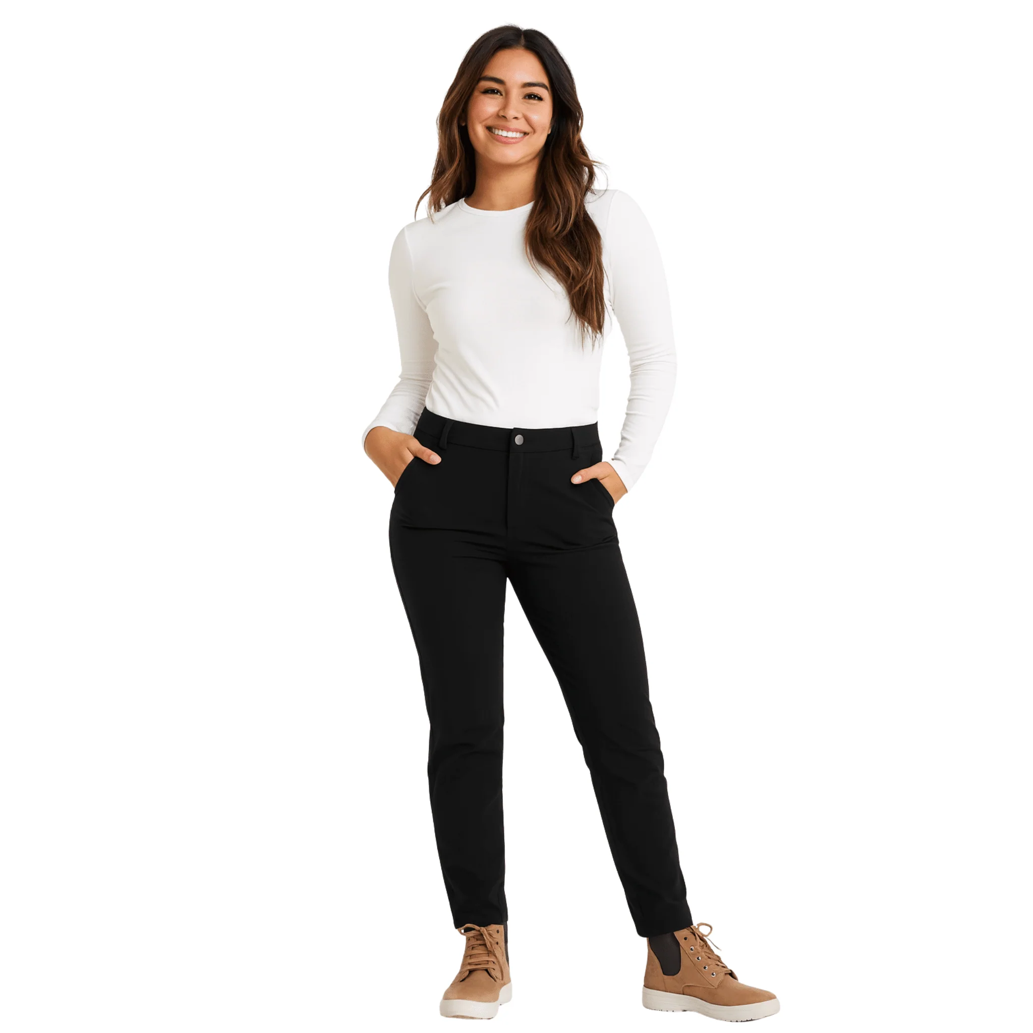 Exceptional Women s Black Outdoor Pants with Utility Details Convenient