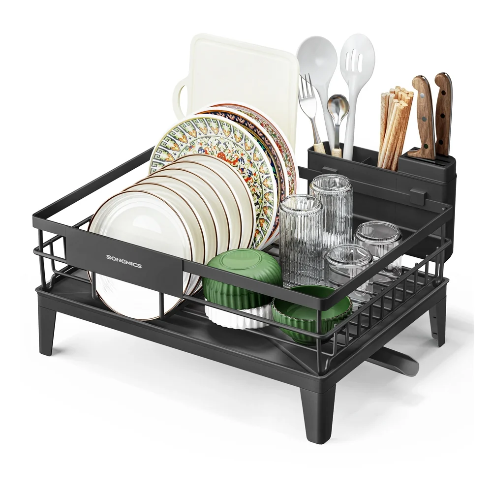 Eco-Friendly SONGMICS Dish drying rack with drainboard and rotatable spout Unique