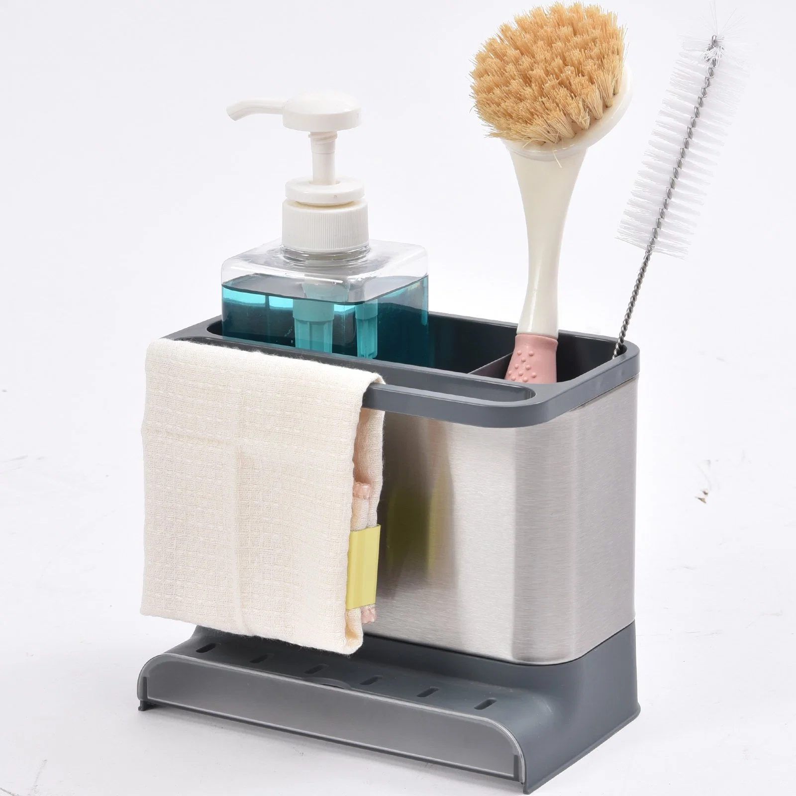 Stylish Kingrack Stainless Steel Sink Organizer Kitchen Sink Caddy Organizer WK810561 Recyclable