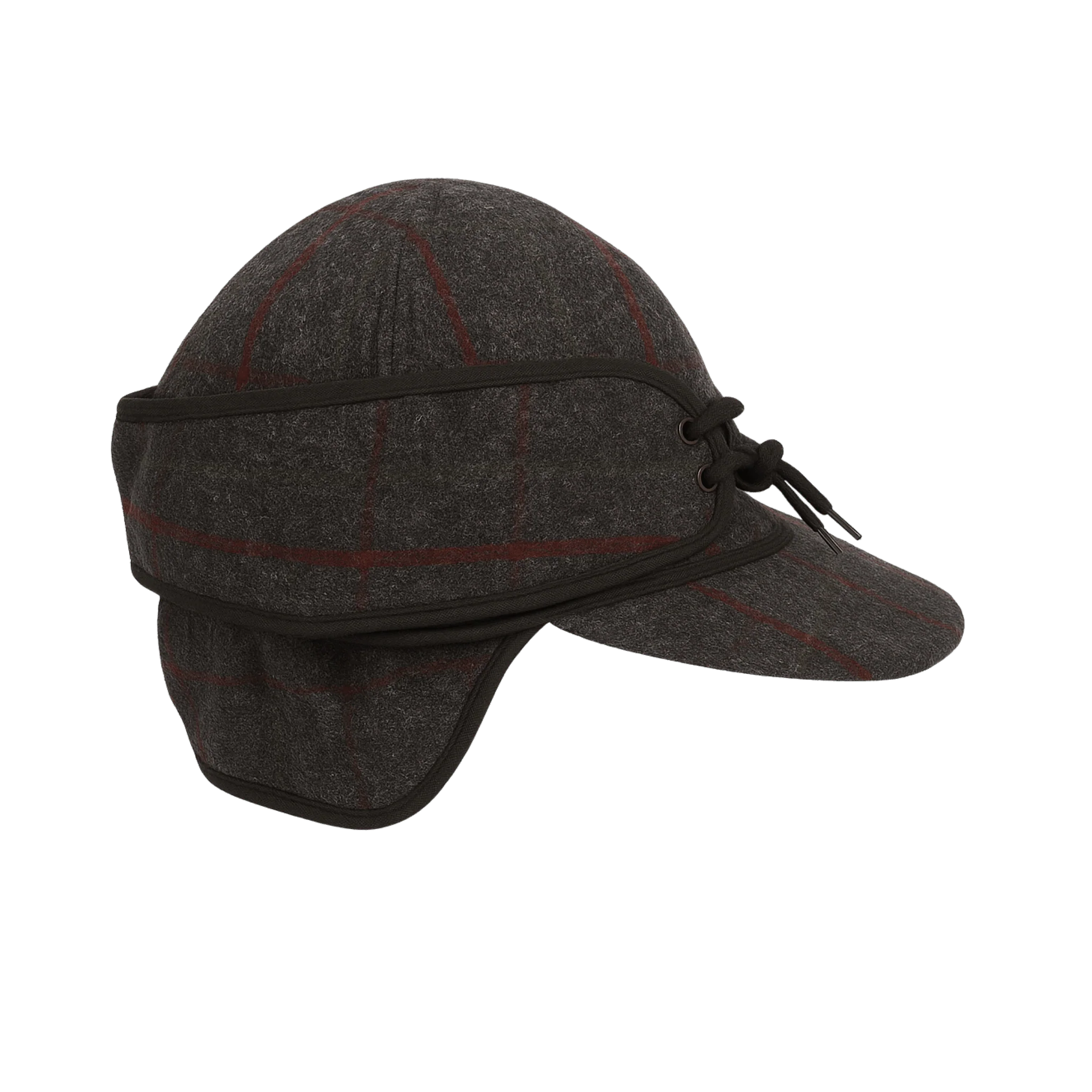 Advanced Checked Wool-Blend Winter Cap with Ear Flaps Casual