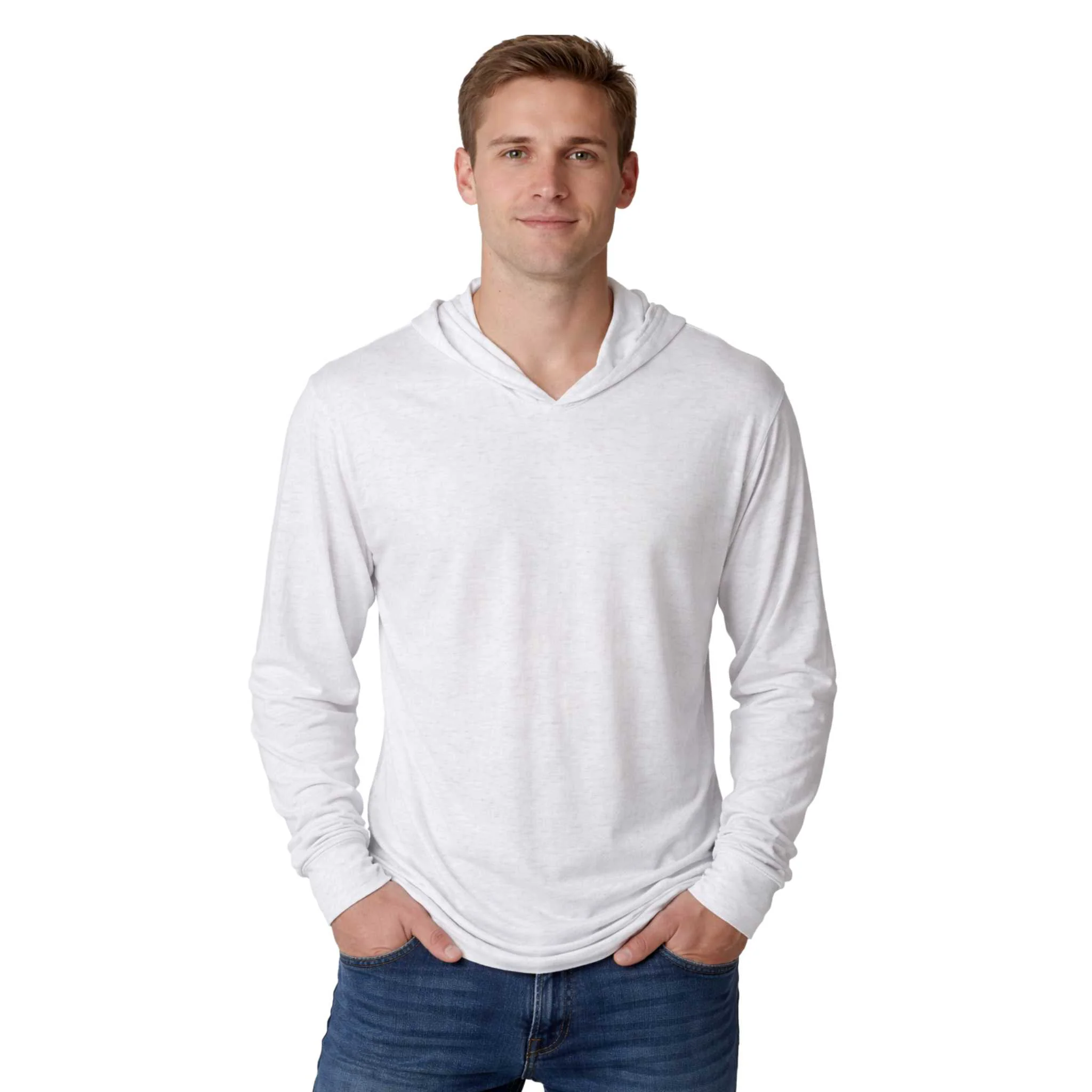 Traditional Lightweight Long-Sleeve Hooded Top Enhanced