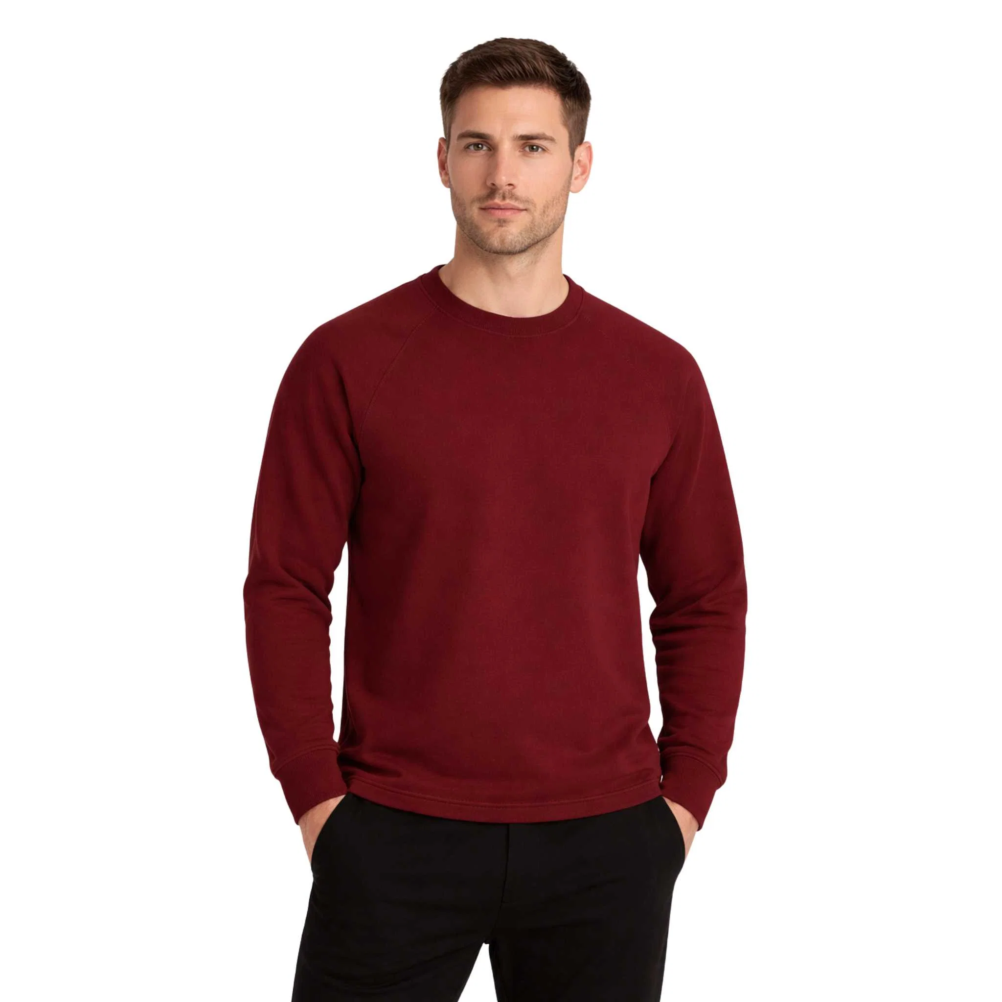 Smooth Crewneck Sweatshirt – Essential Fit Comfortable