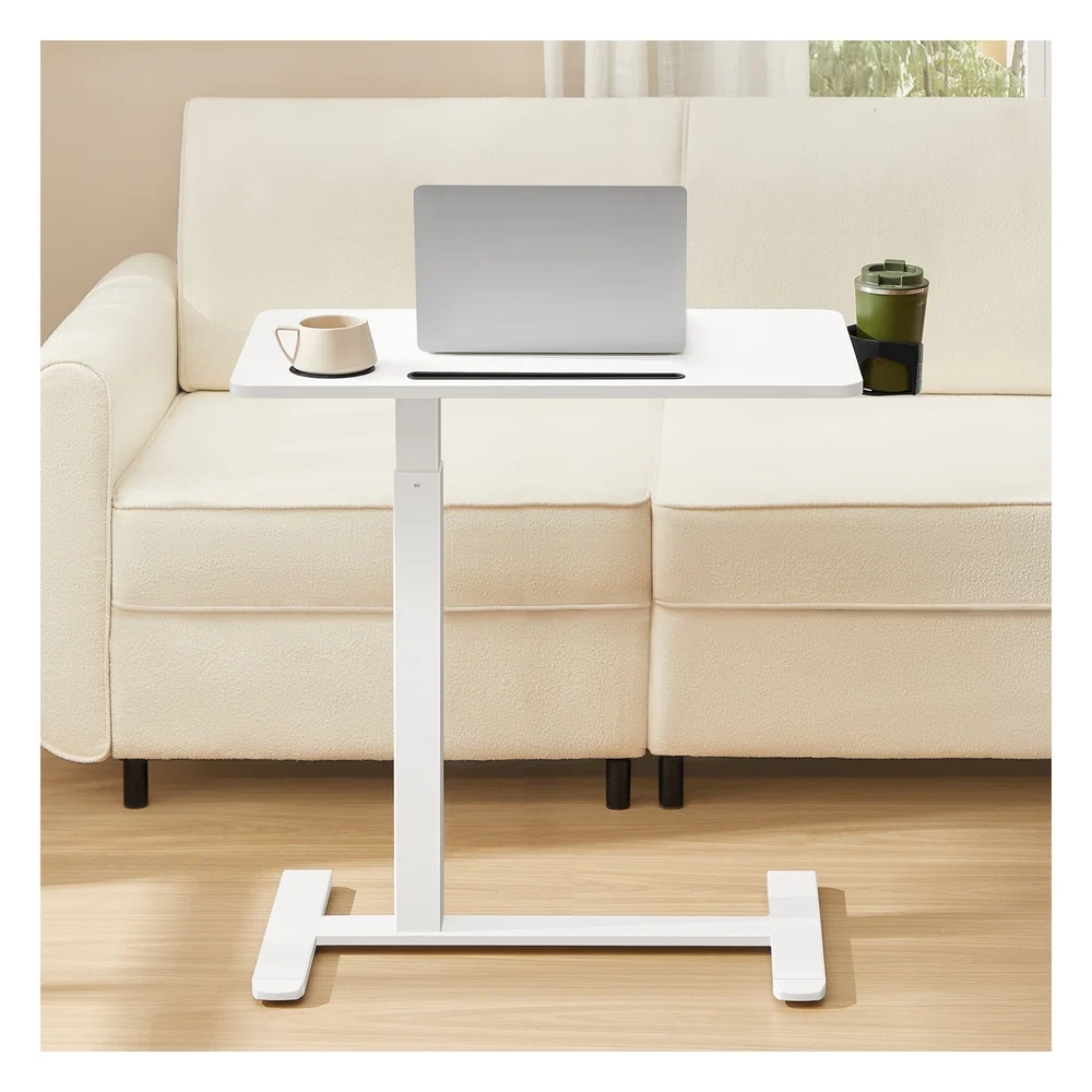 Professional VASAGLE Overbed Table with Wheels Mobile Standing Computer Desk Carefully Designed