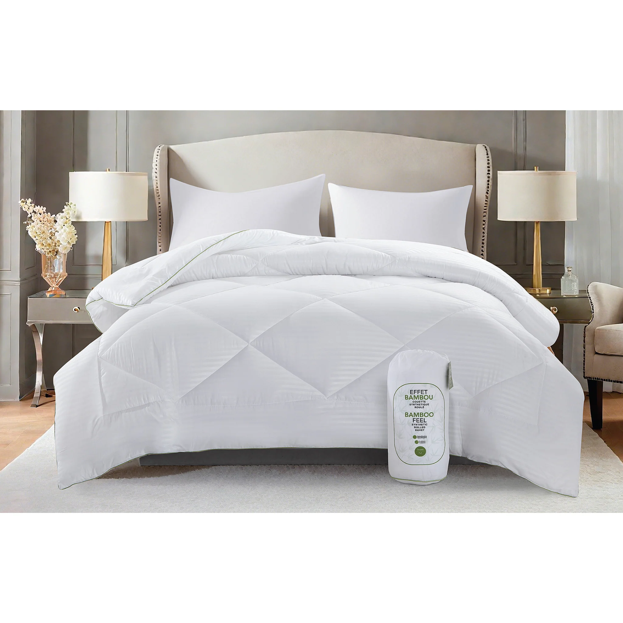 Sustainable Synthetic Rolled Duvet – BAMBOO FEEL Elegant