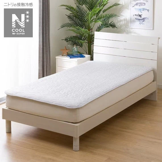 Clean RUBBERLESS MATTRESS PAD N COOL WSP S GY S2403 Green