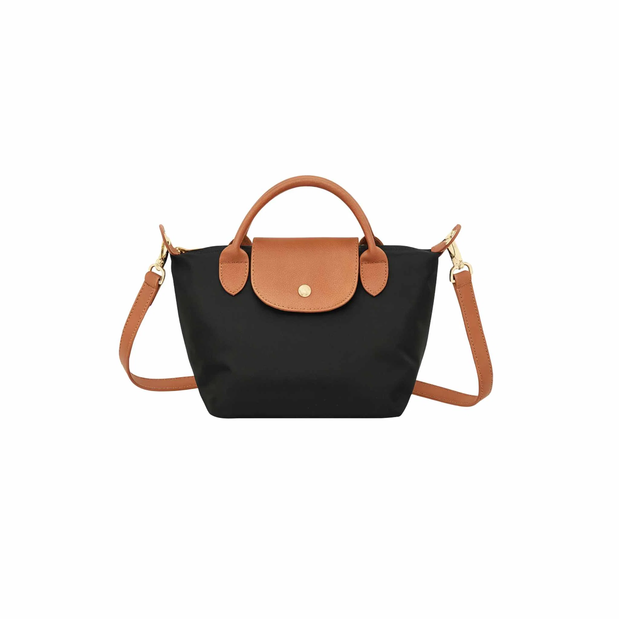 Carefully Designed Compact Crossbody Bag with Contrast Flap Secure