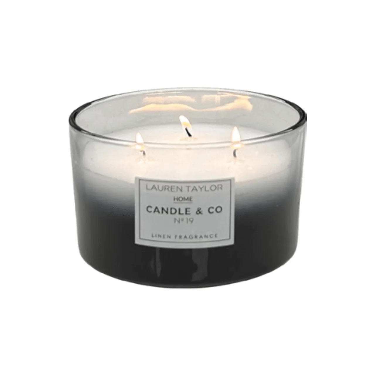 Excellent Gradient Glass Scented Candle – Fresh Linen Fragrance Selected