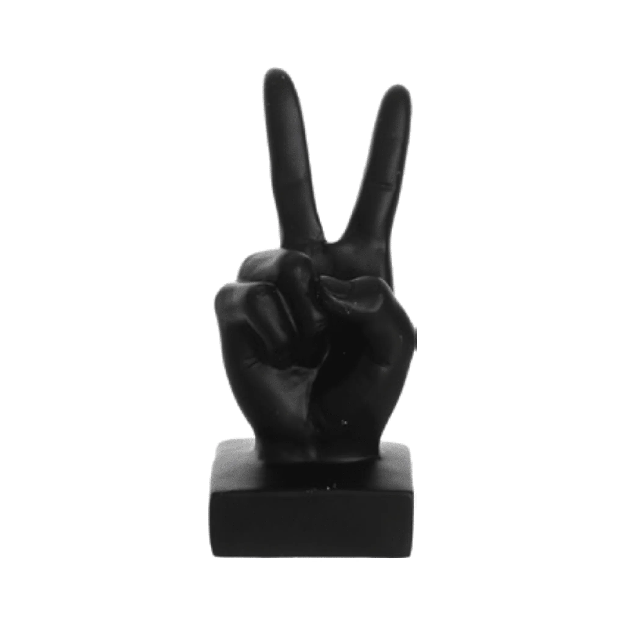 Natural Black Sculptural Hand Decorative Object Reliable