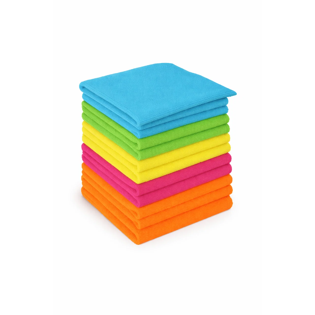 Fine Crafted 10-Pack Microfiber Cleaning Cloths – 35×35 cm 13.5×13.5 Reusable
