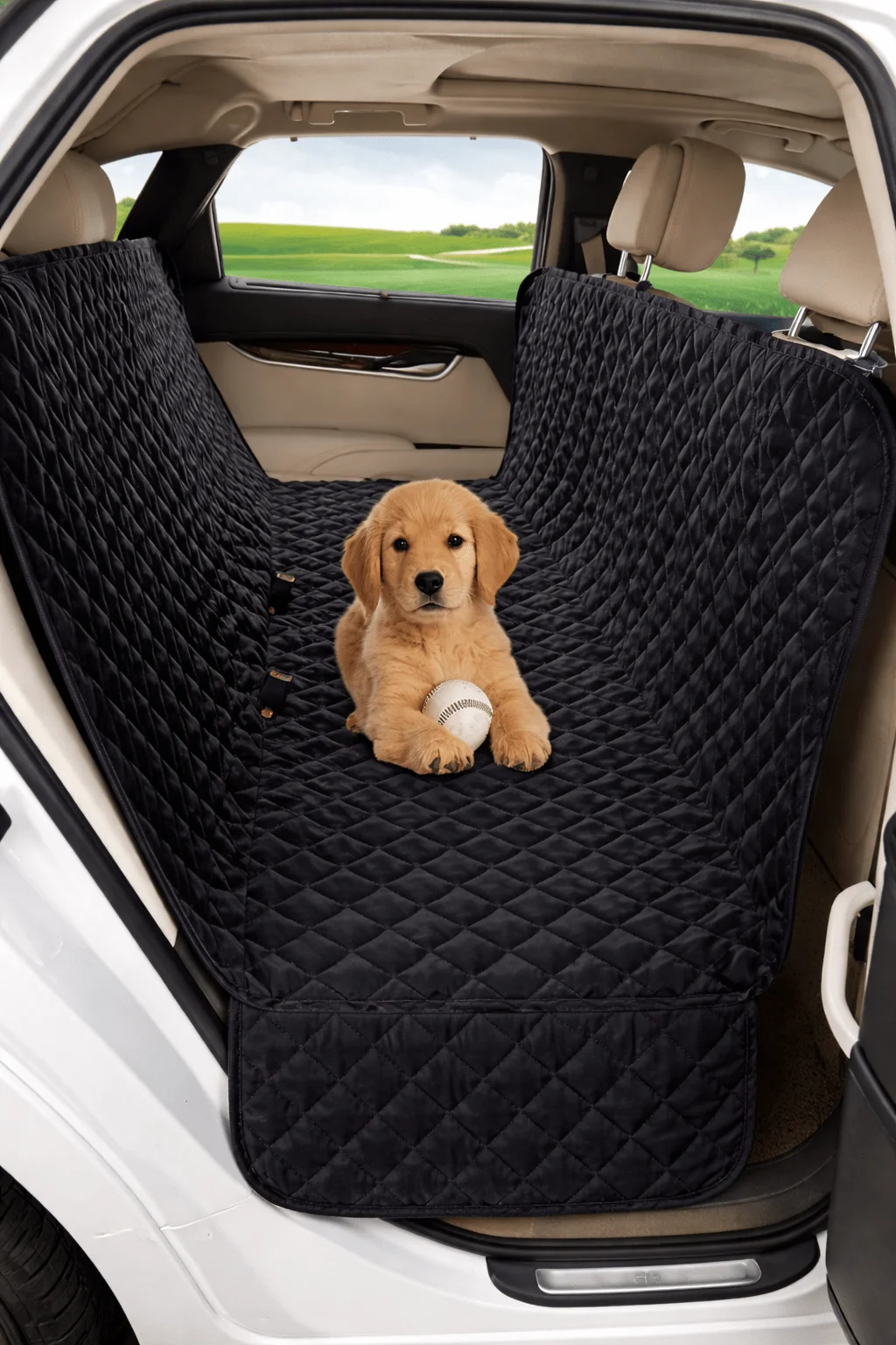 Long-Lasting Car Seat Protector – Taupe – 60 x 60 cm Advanced
