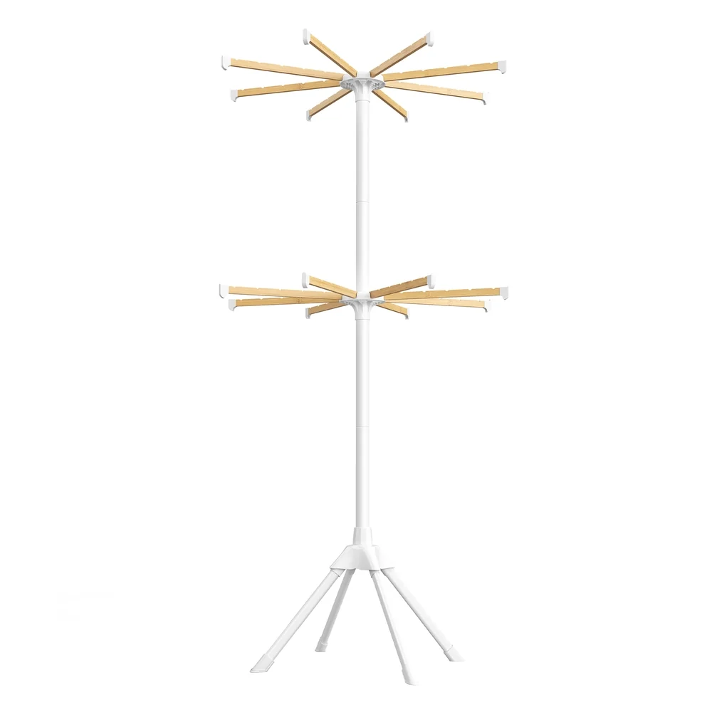 Powerful SONGMICS Foldable clothes drying rack with bamboo rods for indoor laundry User-Friendly