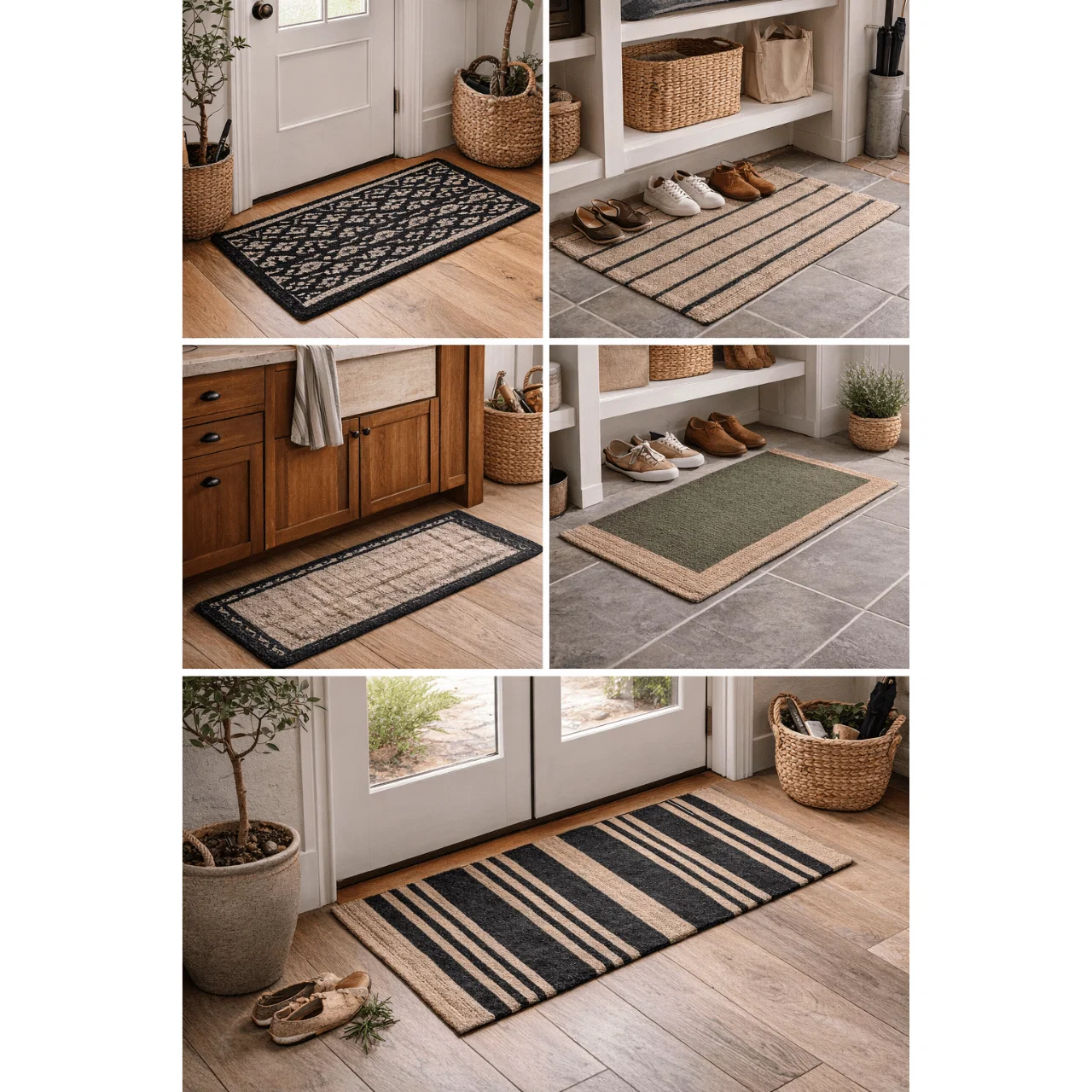 Long-Lasting Agra Jute Cotton Door Mat Convenient